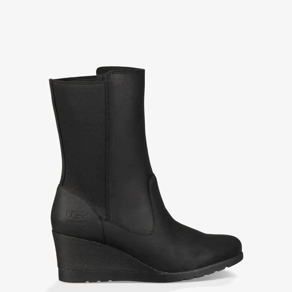 Bottes Classic UGG Coraline Femme Noir Soldes 324COZXP